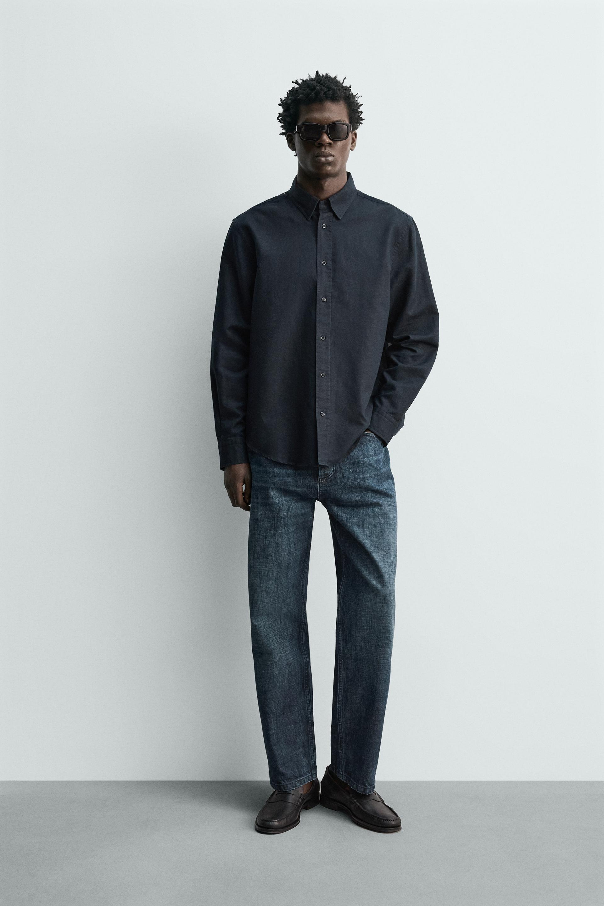 HEMP-COTTON REGULAR FIT SHIRT