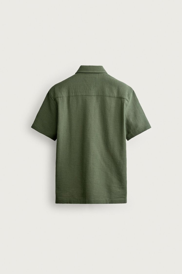 Zara Structured Comfort Shirt — Vert