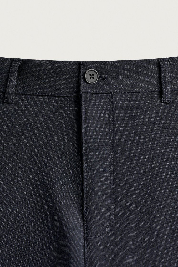 Zara Comfort Stretch Chino Trousers — Dark navy