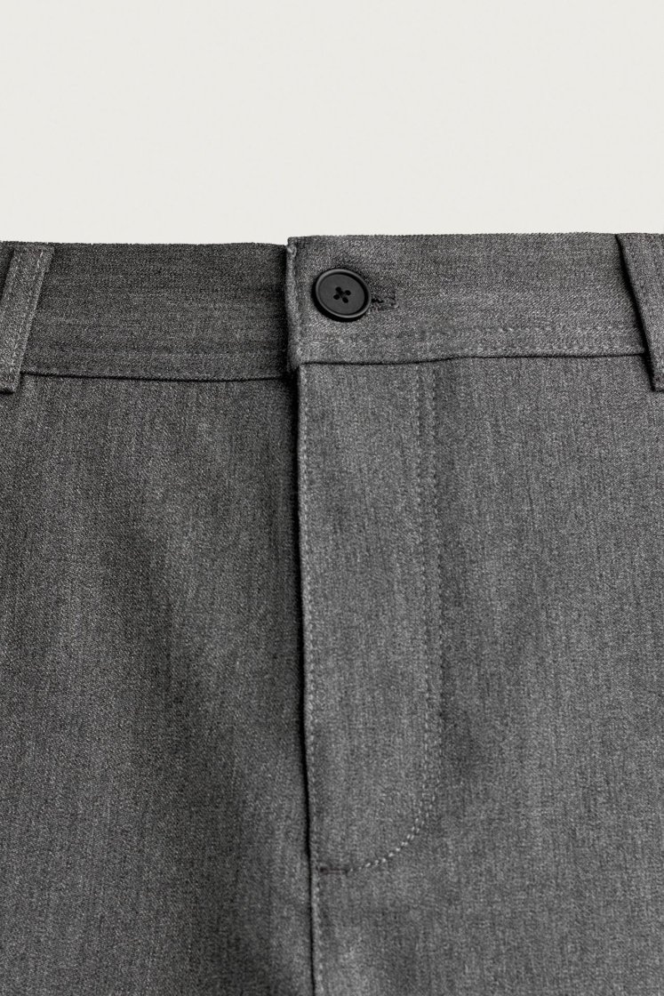 Zara Comfort Stretch Chino Trousers — Grey