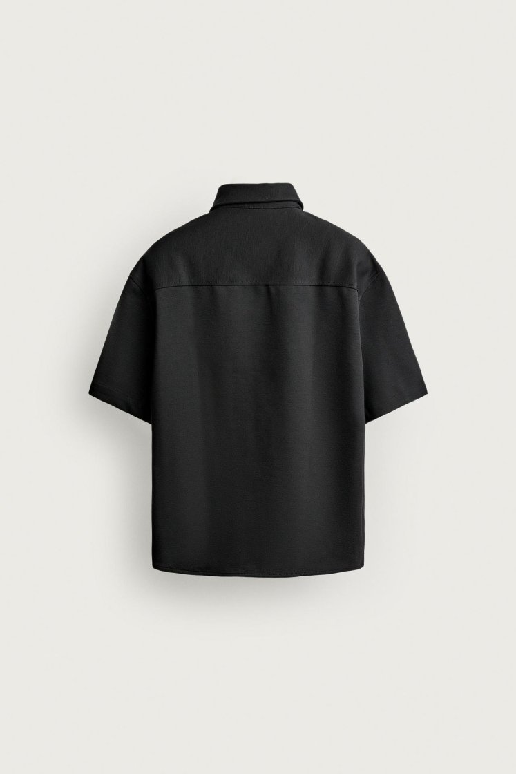 Zara SURCHEMISE CONFORT NON IRON — Noir