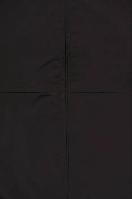 Pull&Bear Light Hooded Raincoat — Black