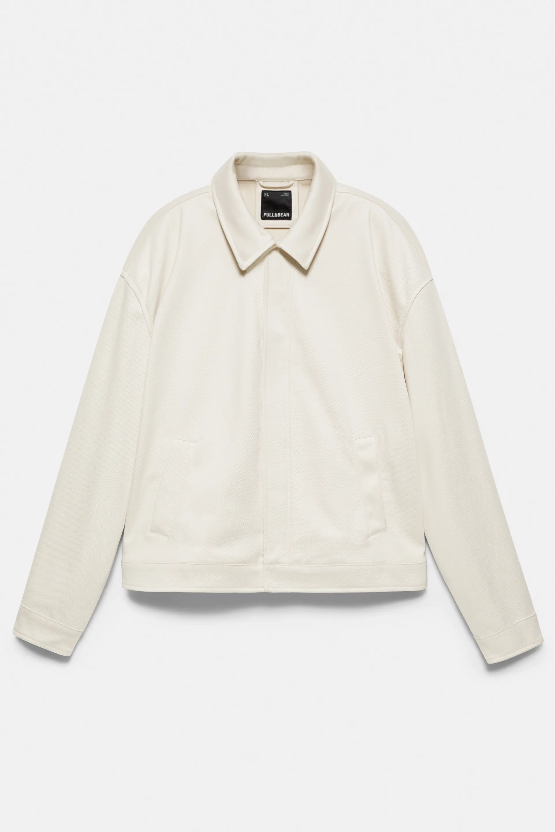 Pull&Bear Classic Trucker Jacket — Off white