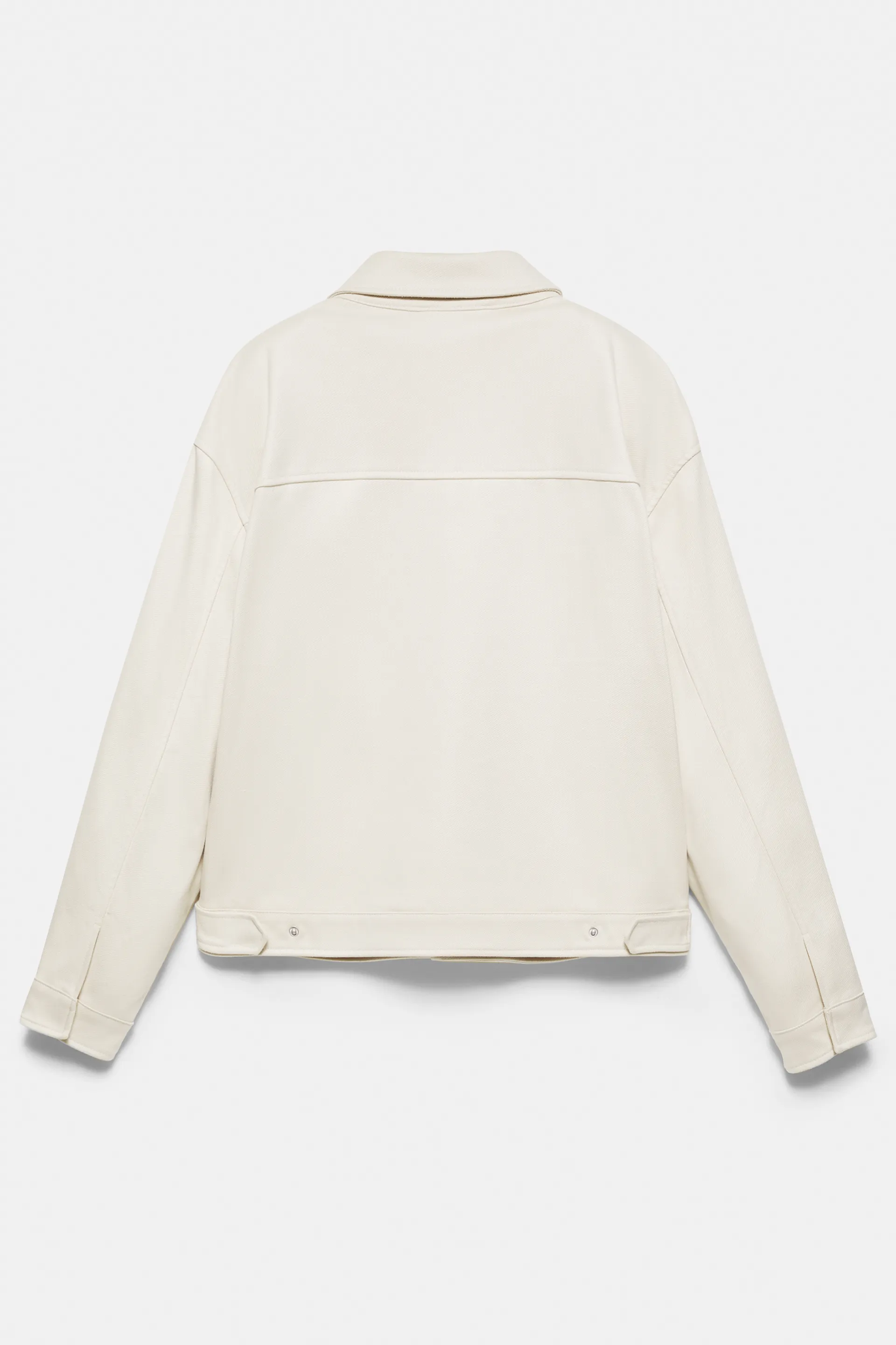 Pull&Bear Classic Trucker Jacket — Off white