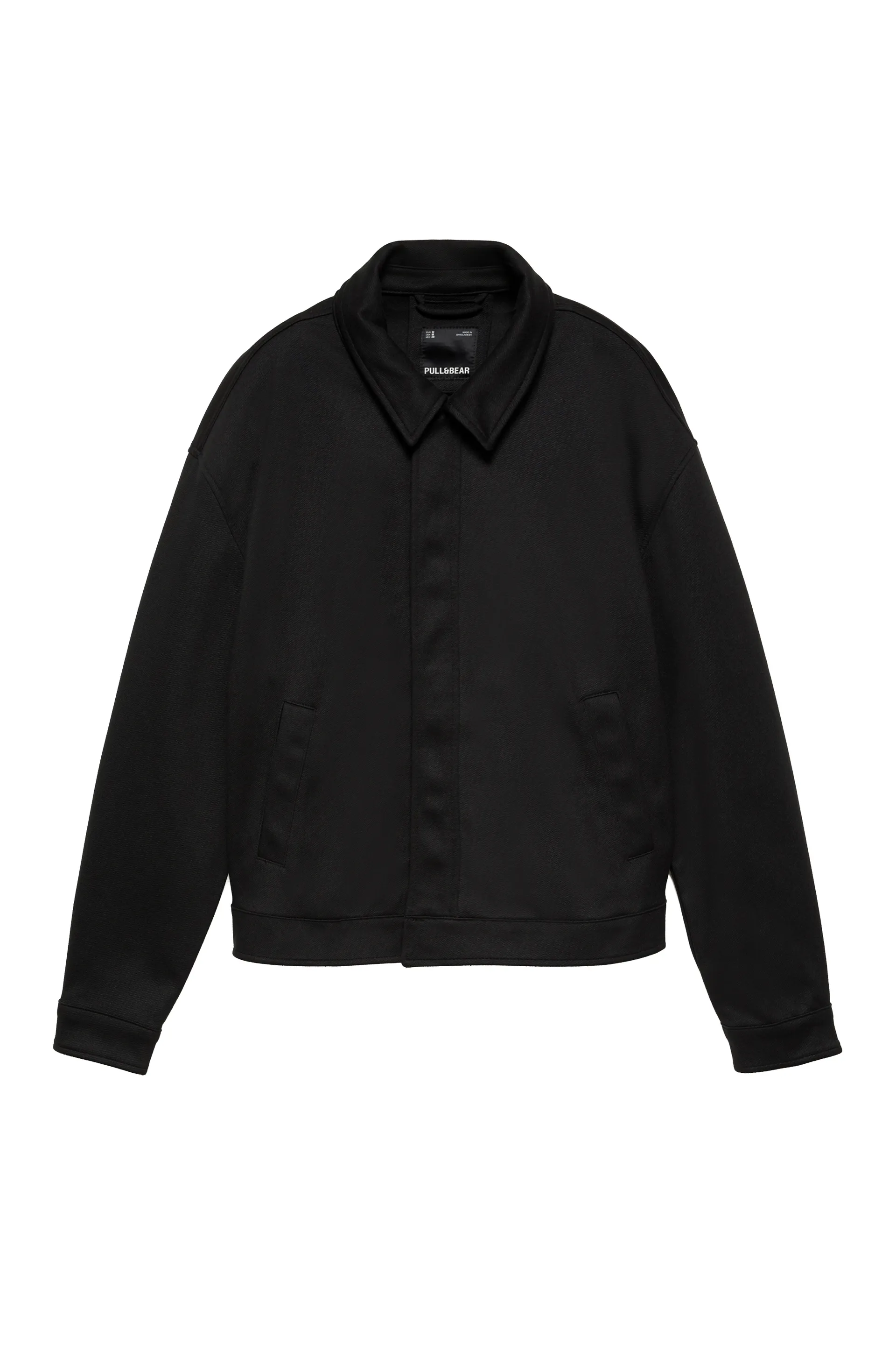 Pull&Bear Classic Trucker Jacket — Black