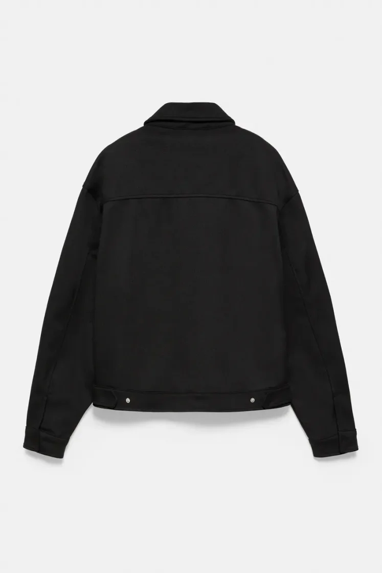 Pull&Bear Classic Trucker Jacket — Black