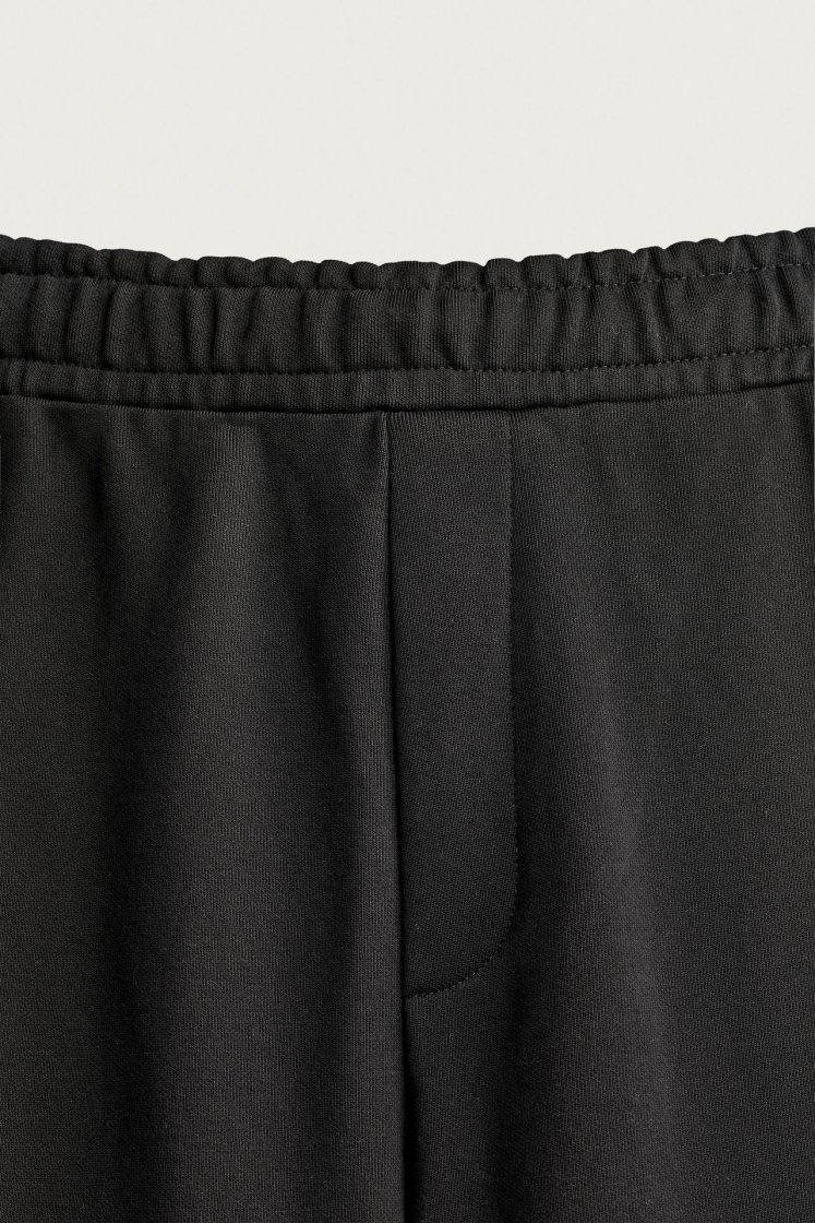 Zara BASIC RELAXED FIT JOGGER TROUSERS — Black