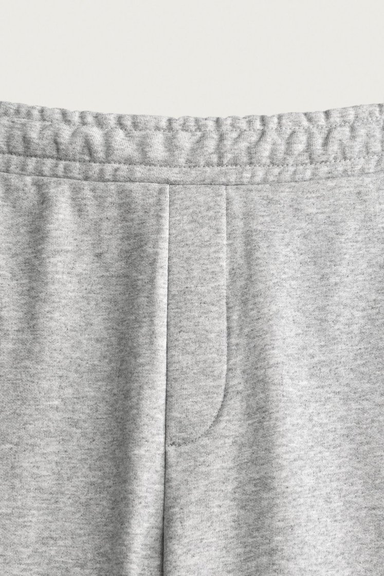 Zara BASIC RELAXED FIT JOGGER TROUSERS — Grey marl