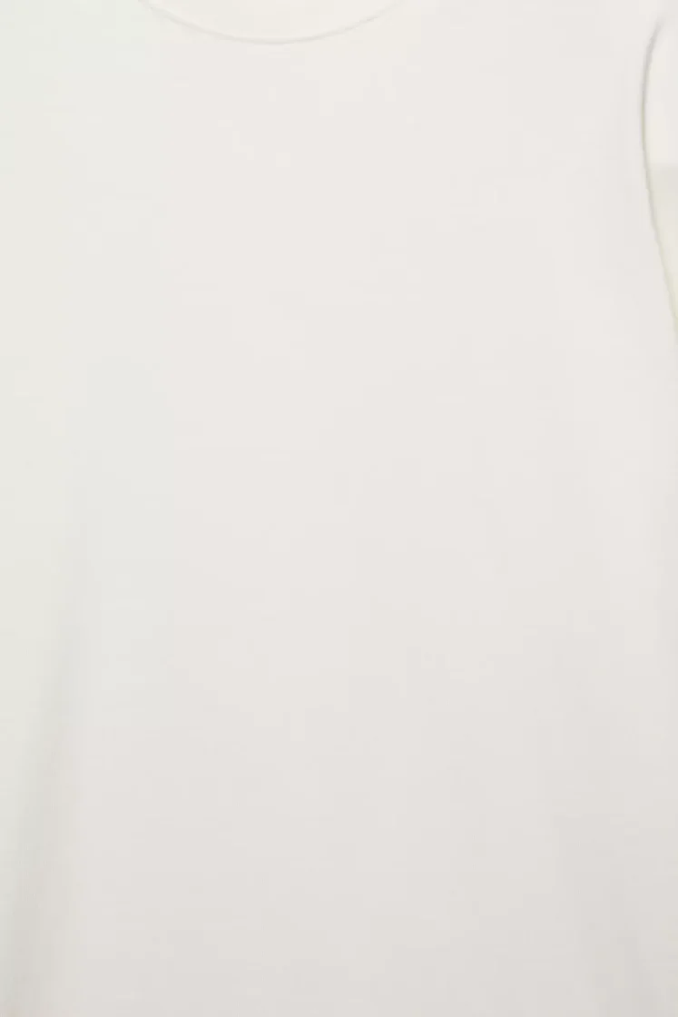 Pull&Bear Loose Fit Cotton Tee — Off White