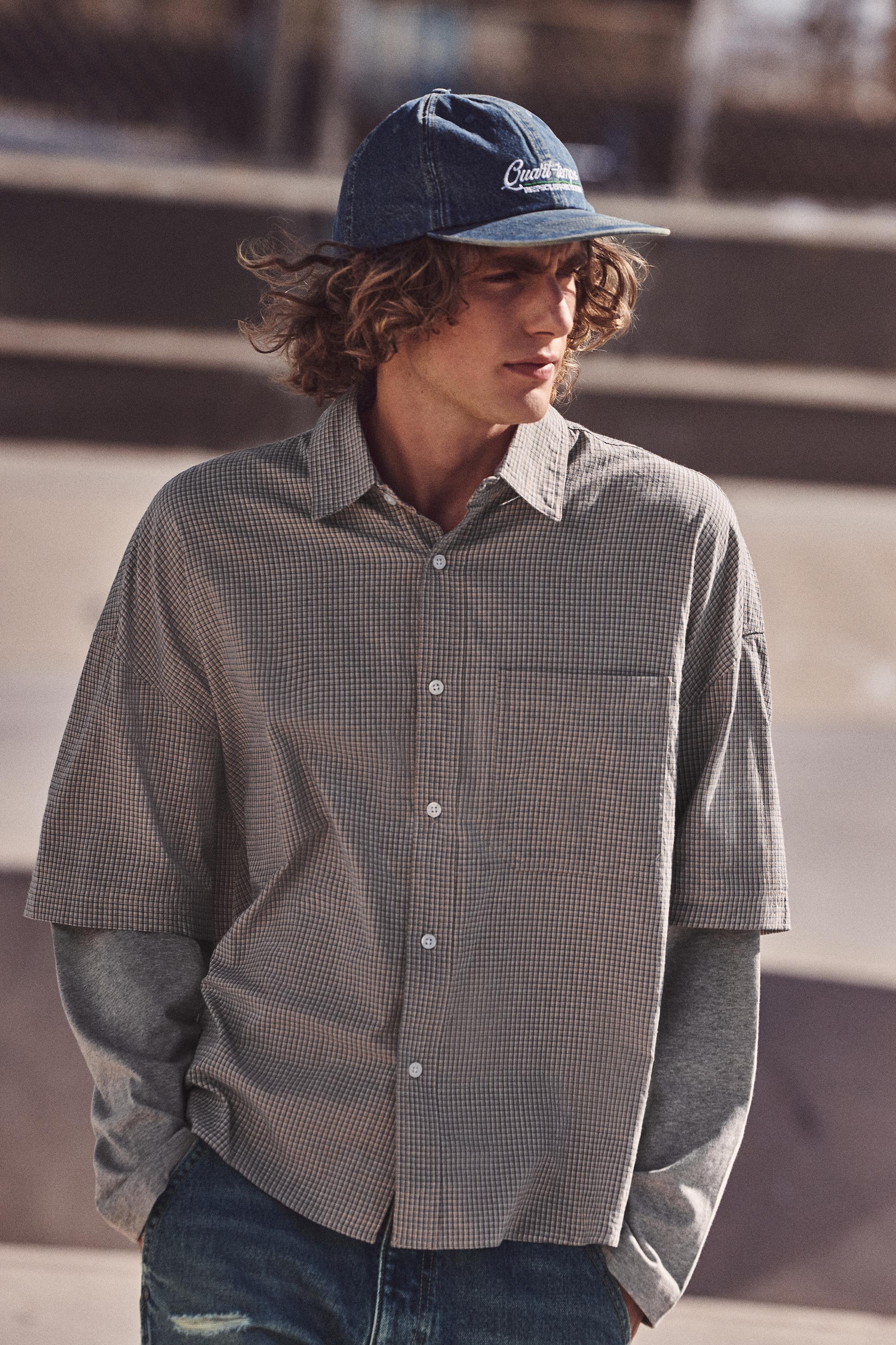Chemise Carreaux Double Manche