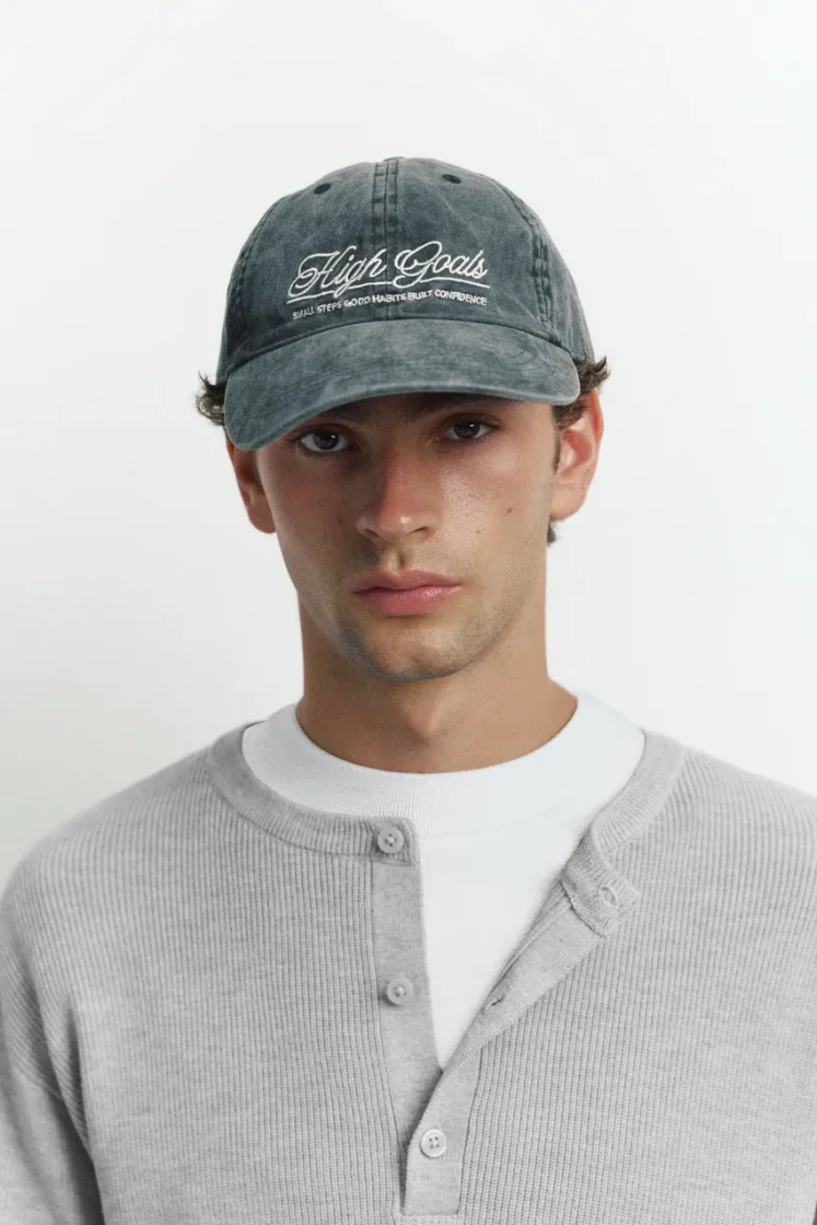 Pull&Bear Henley Knit Pullover — Light Grey