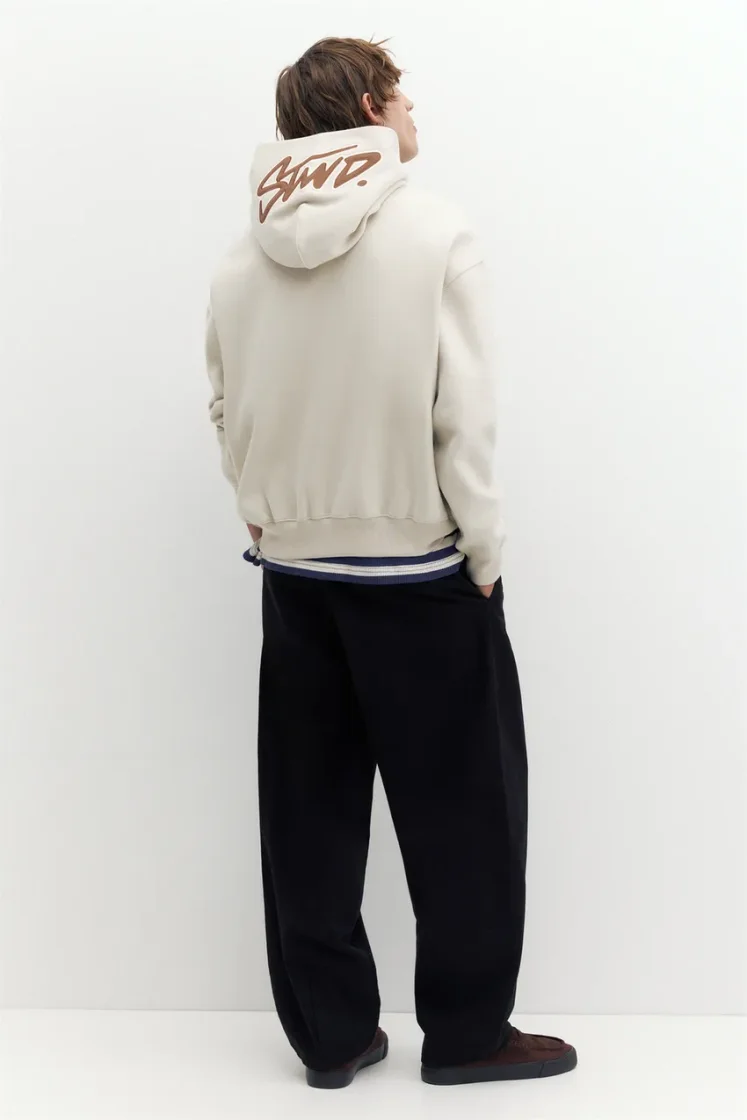 Pull&Bear STWD Boxy Hoodie — ash