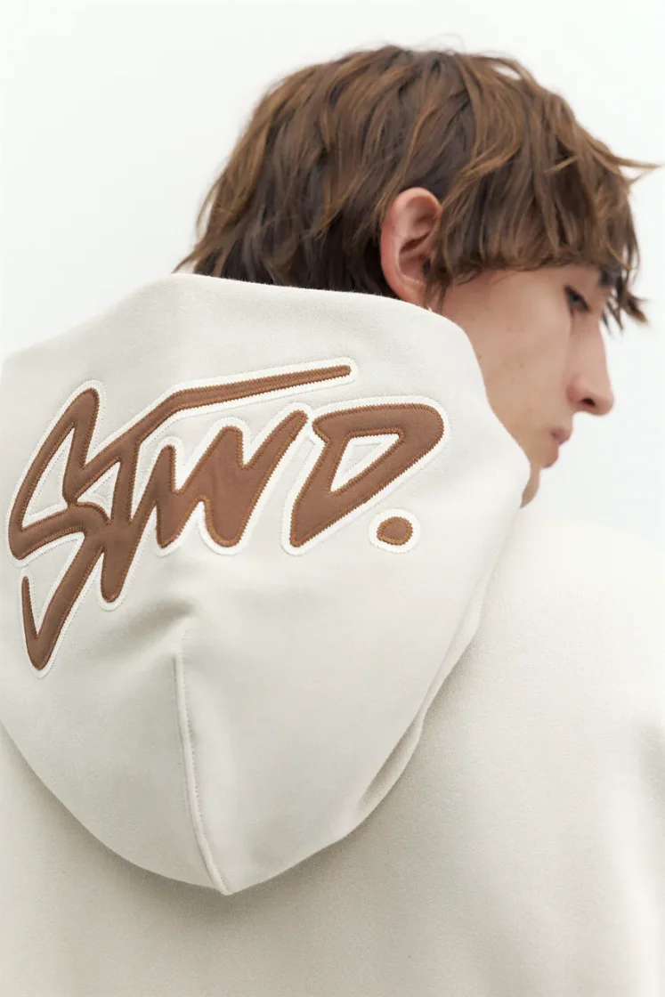 Pull&Bear STWD Boxy Hoodie — ash