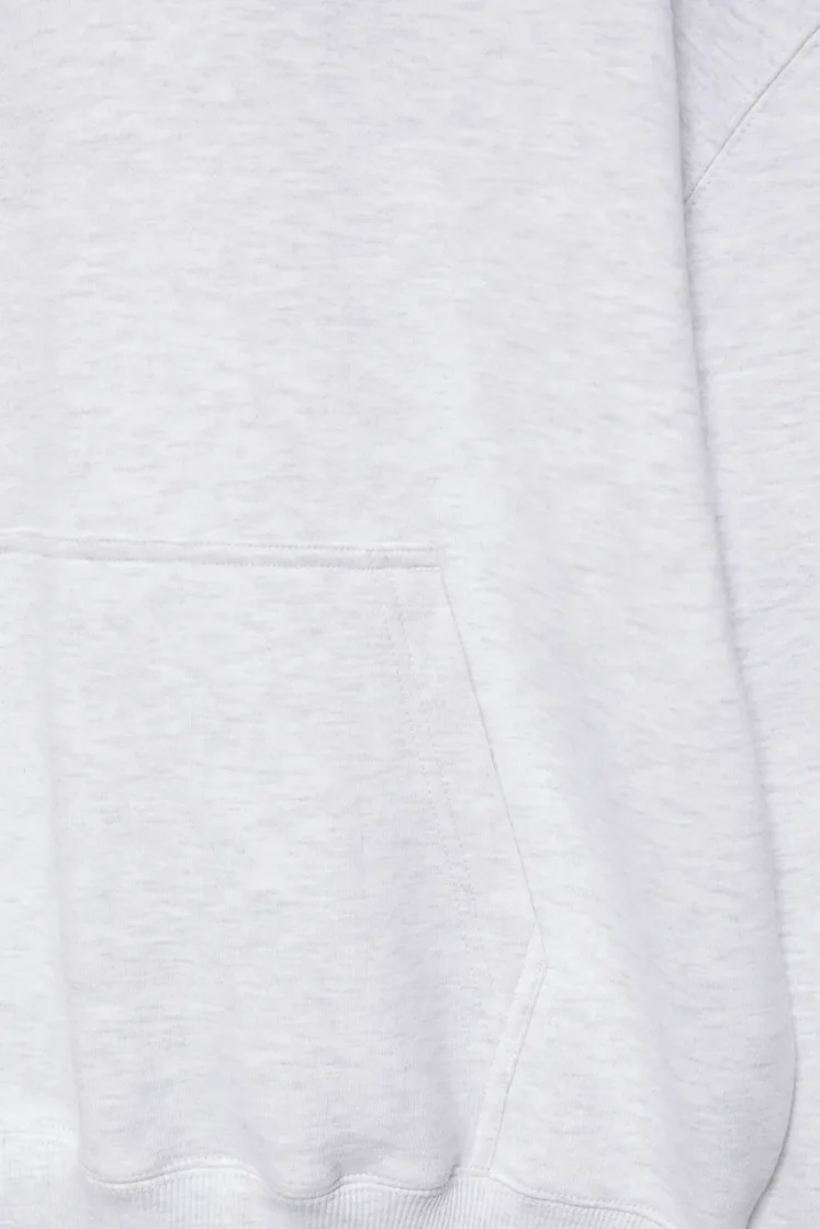 Pull&Bear STWD Boxy Hoodie — Light Grey