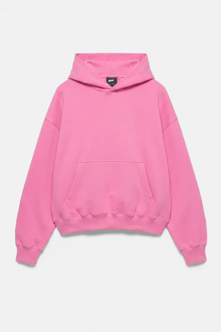 Pull&Bear STWD Boxy Hoodie — Pink