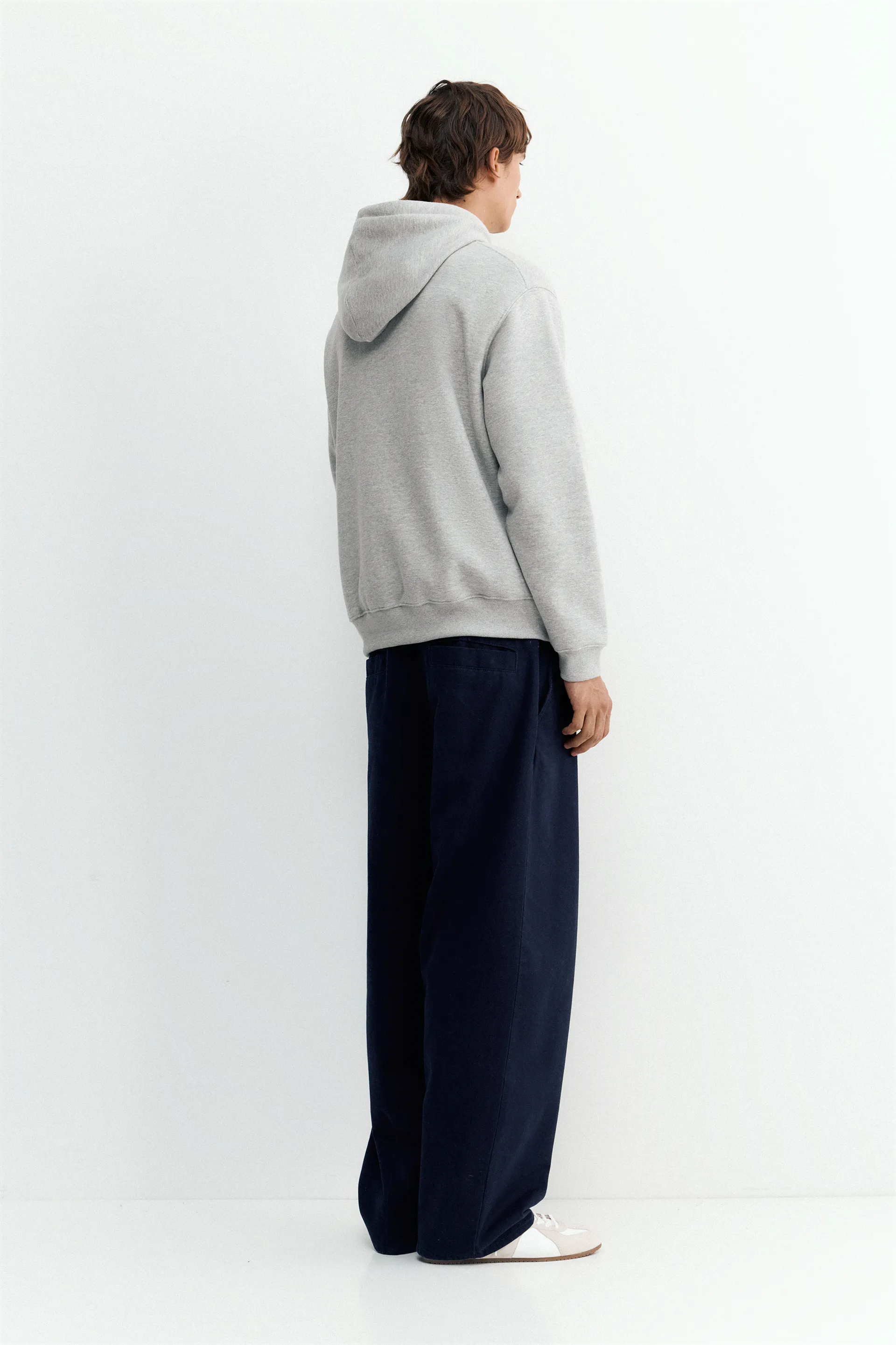 Pull&Bear Sweat basique à capuche — Gris vigoré