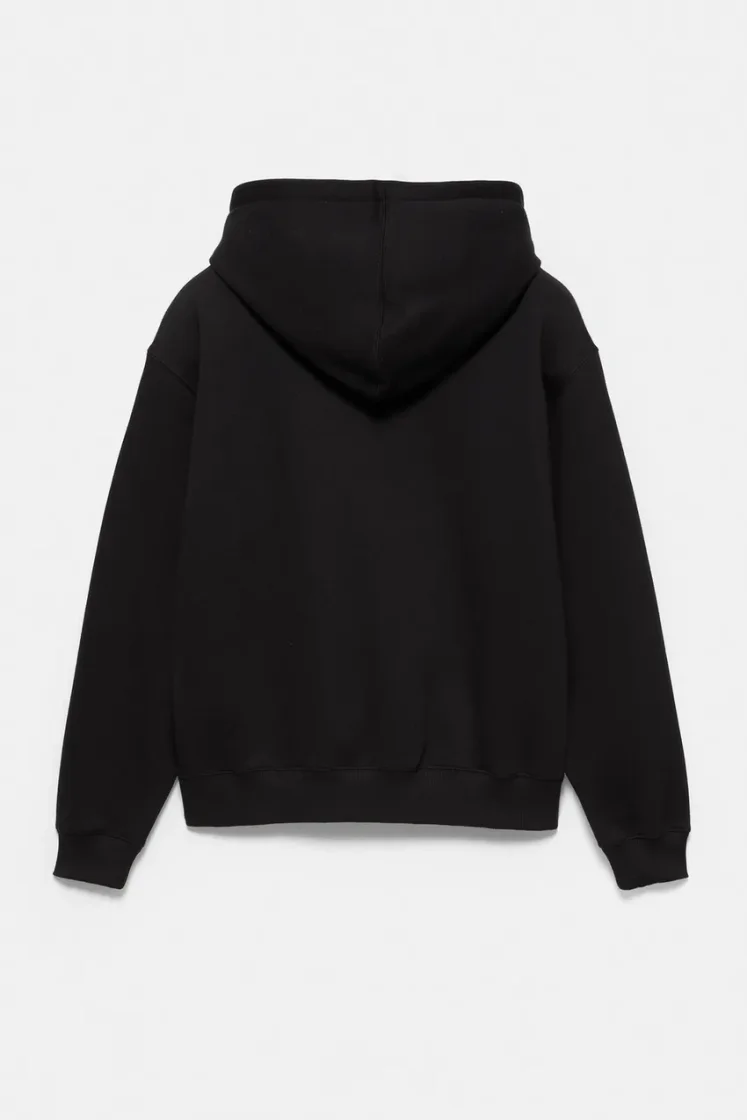 Pull&Bear Sweat basique à capuche — Black