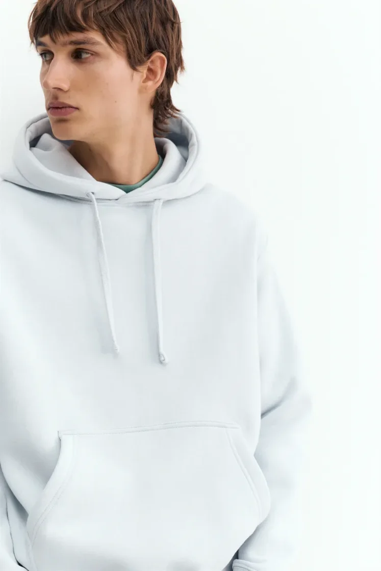 Pull&Bear Sweat basique à capuche — Celeste