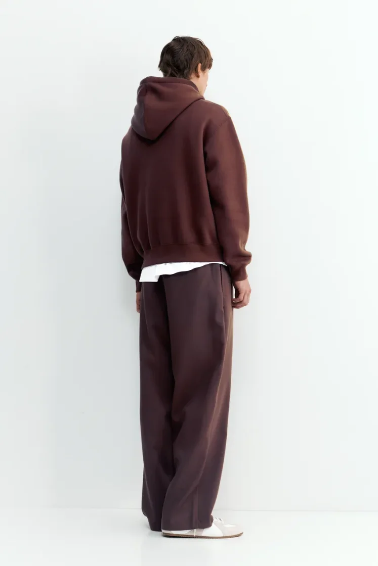 Pull&Bear Sweat basique à capuche — Chocolate