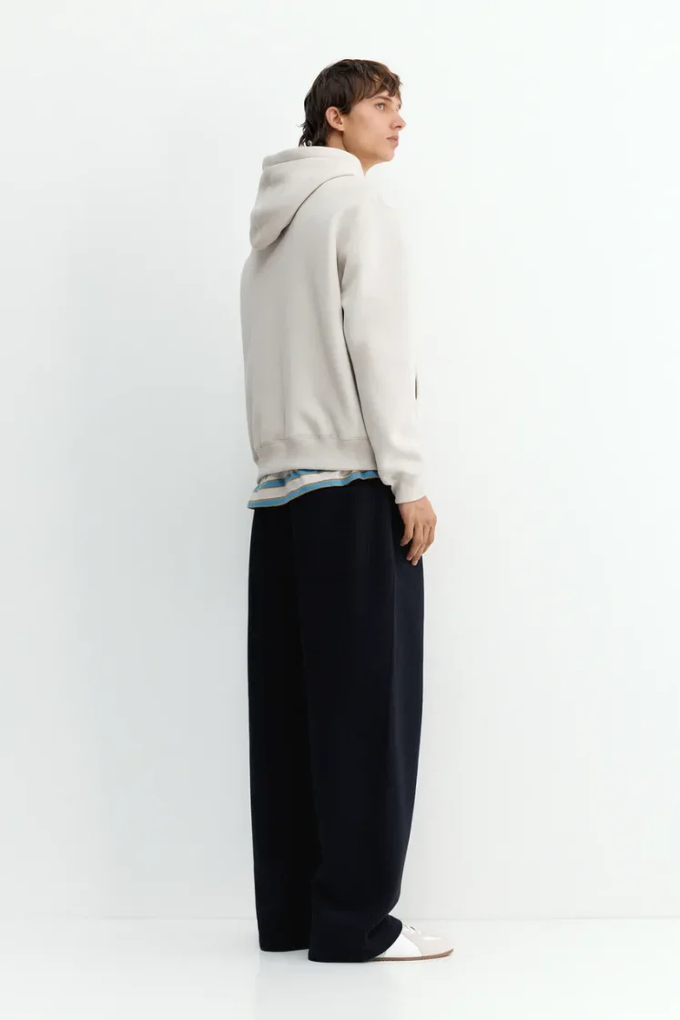 Pull&Bear Sweat basique à capuche — Cream