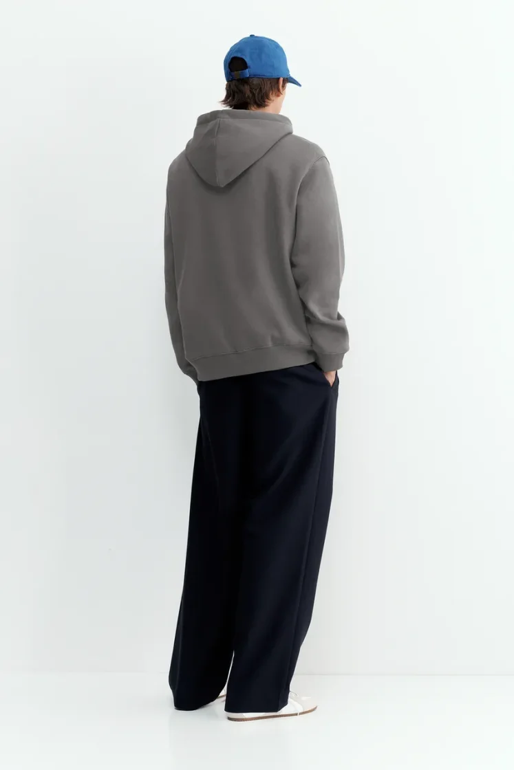 Pull&Bear Sweat basique à capuche — Dark Grey