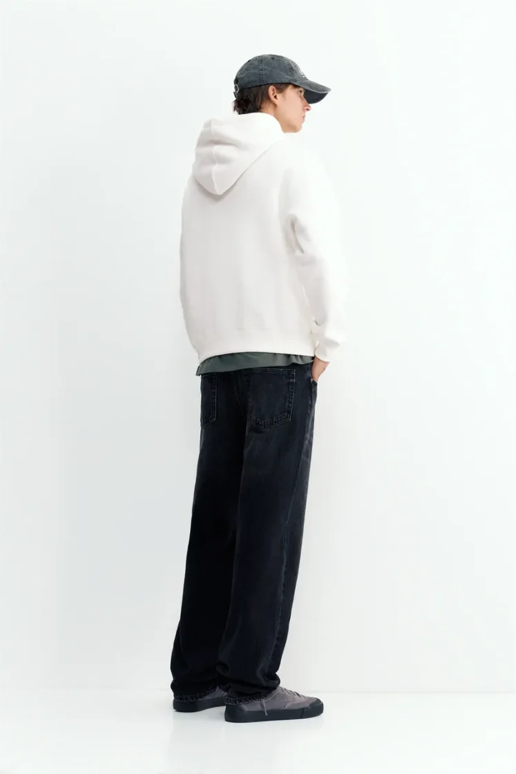 Pull&Bear Sweat basique à capuche — Ivory
