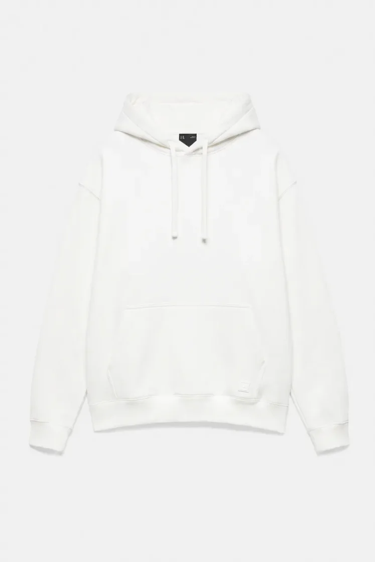 Pull&Bear Sweat basique à capuche — Ivory
