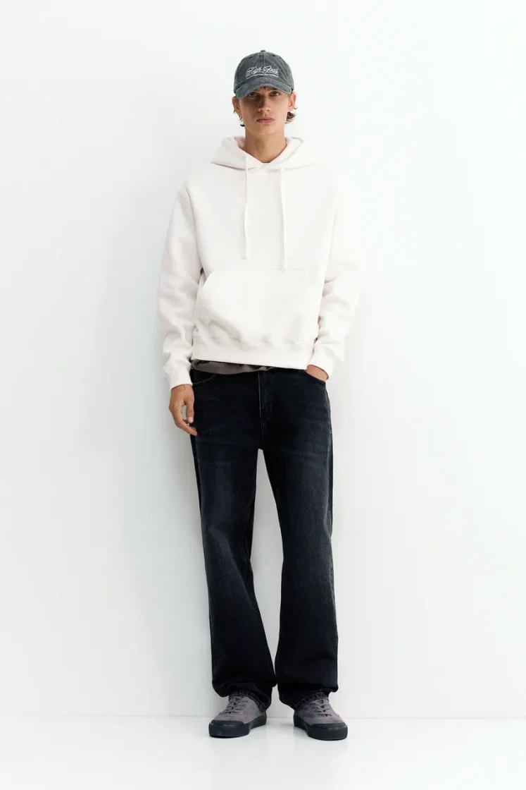Pull&Bear Sweat basique à capuche — Ivory