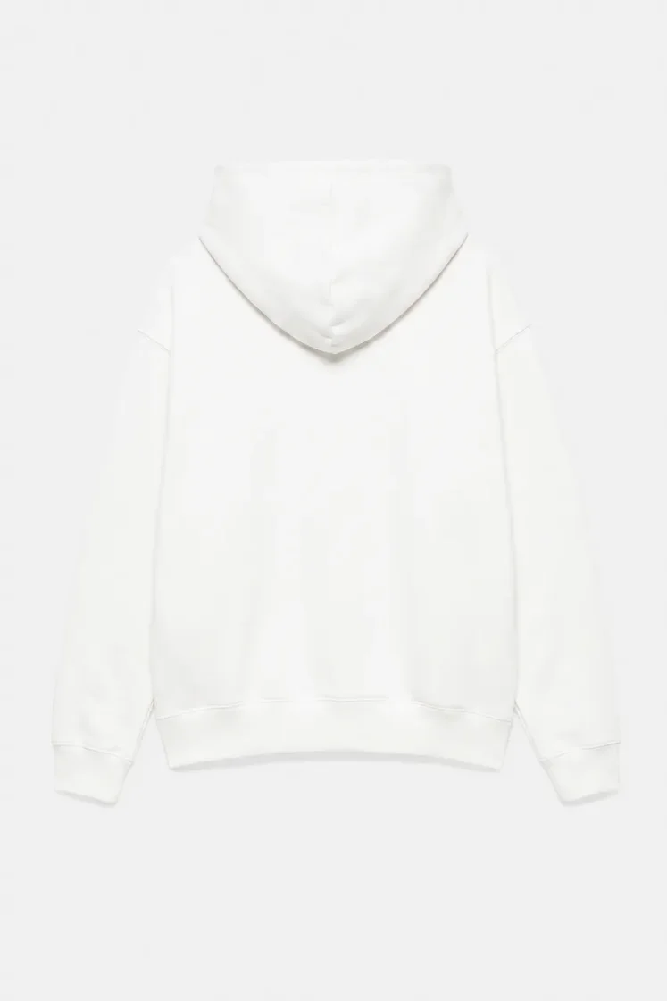 Pull&Bear Sweat basique à capuche — Ivory