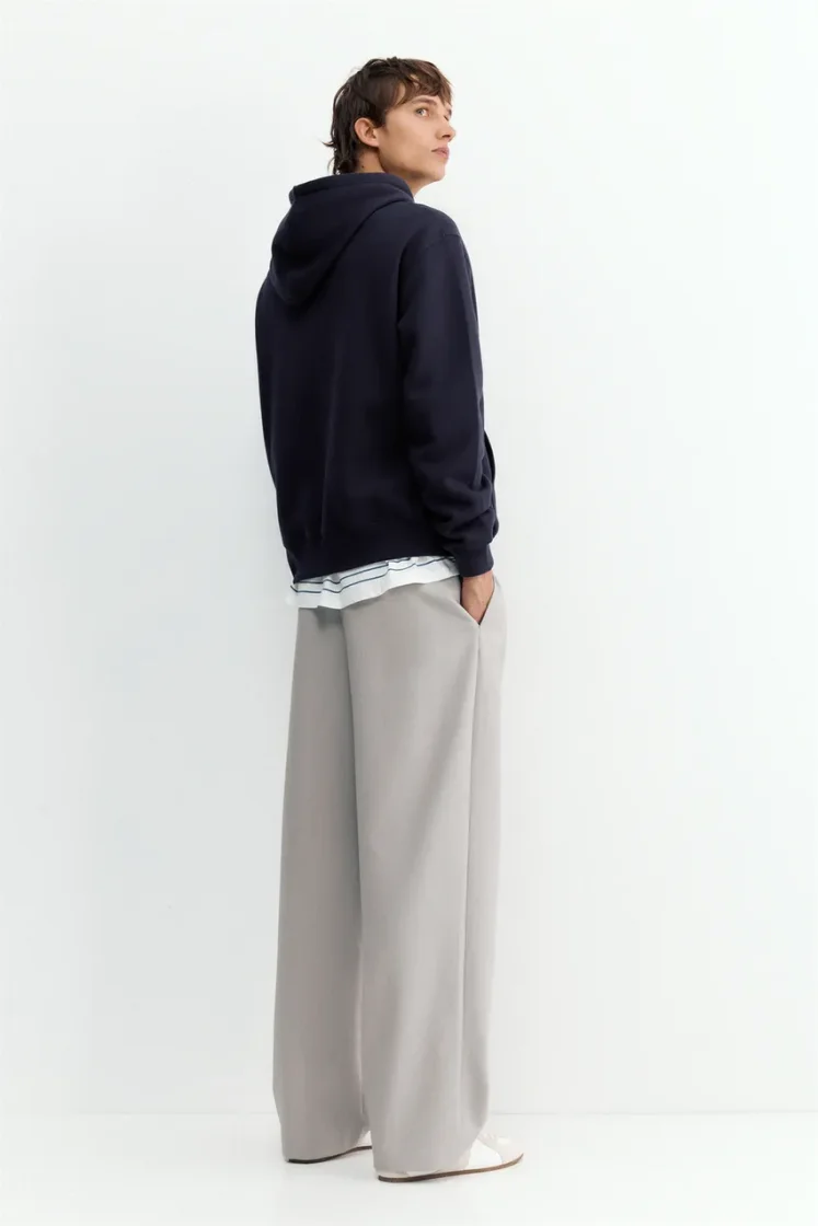 Pull&Bear Sweat basique à capuche — Navy