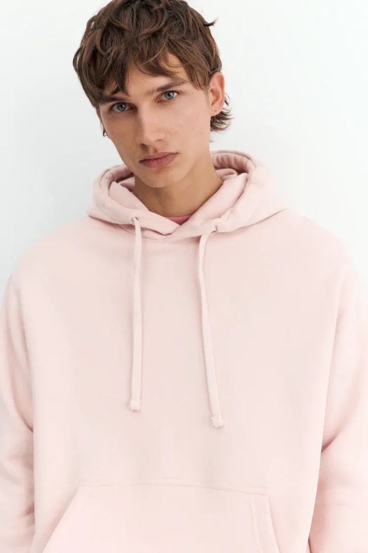 Pull&Bear Sweat basique à capuche — Rose