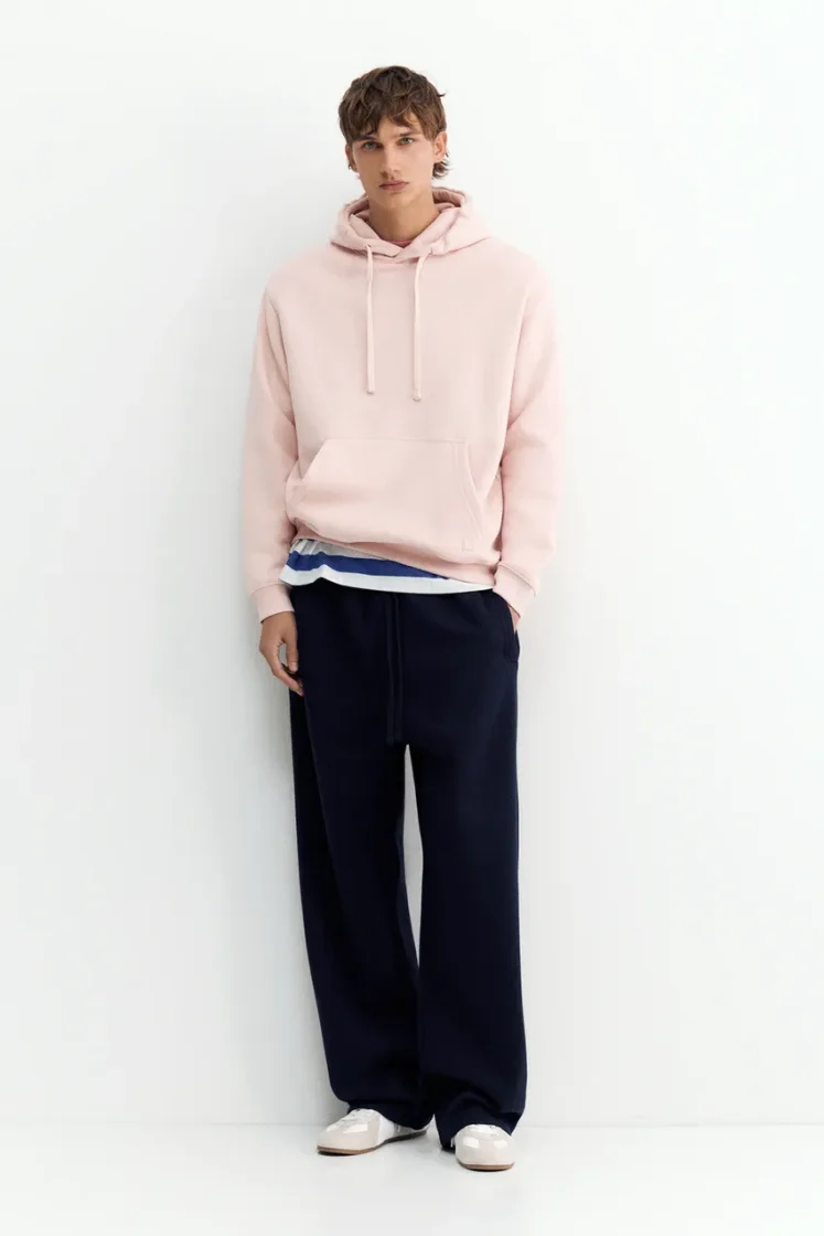 Pull&Bear Sweat basique à capuche — Rose