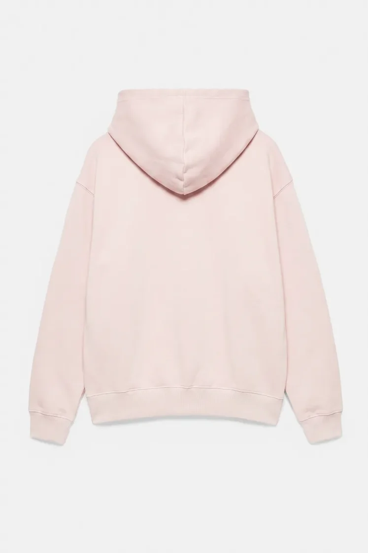 Pull&Bear Sweat basique à capuche — Rose