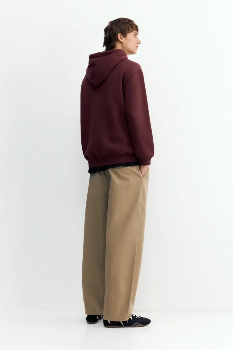 Pull&Bear Sweat basique à capuche — Rust