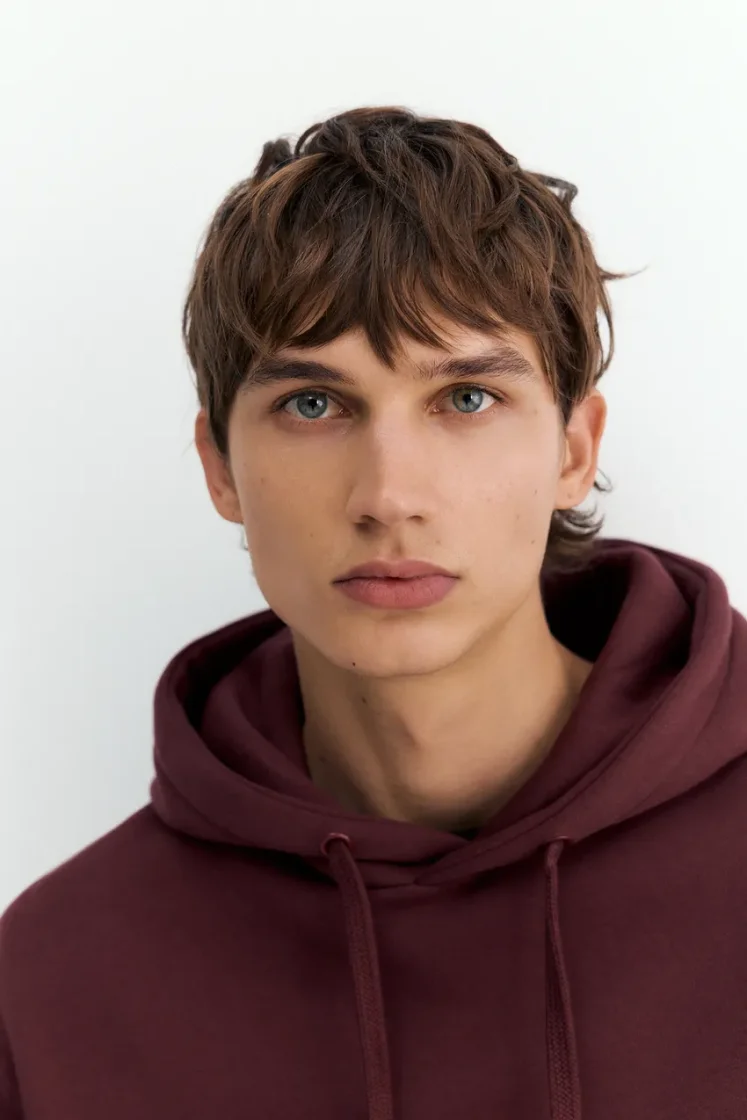 Pull&Bear Sweat basique à capuche — Rust