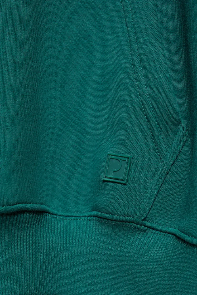 Pull&Bear Sweat basique à capuche — Teal