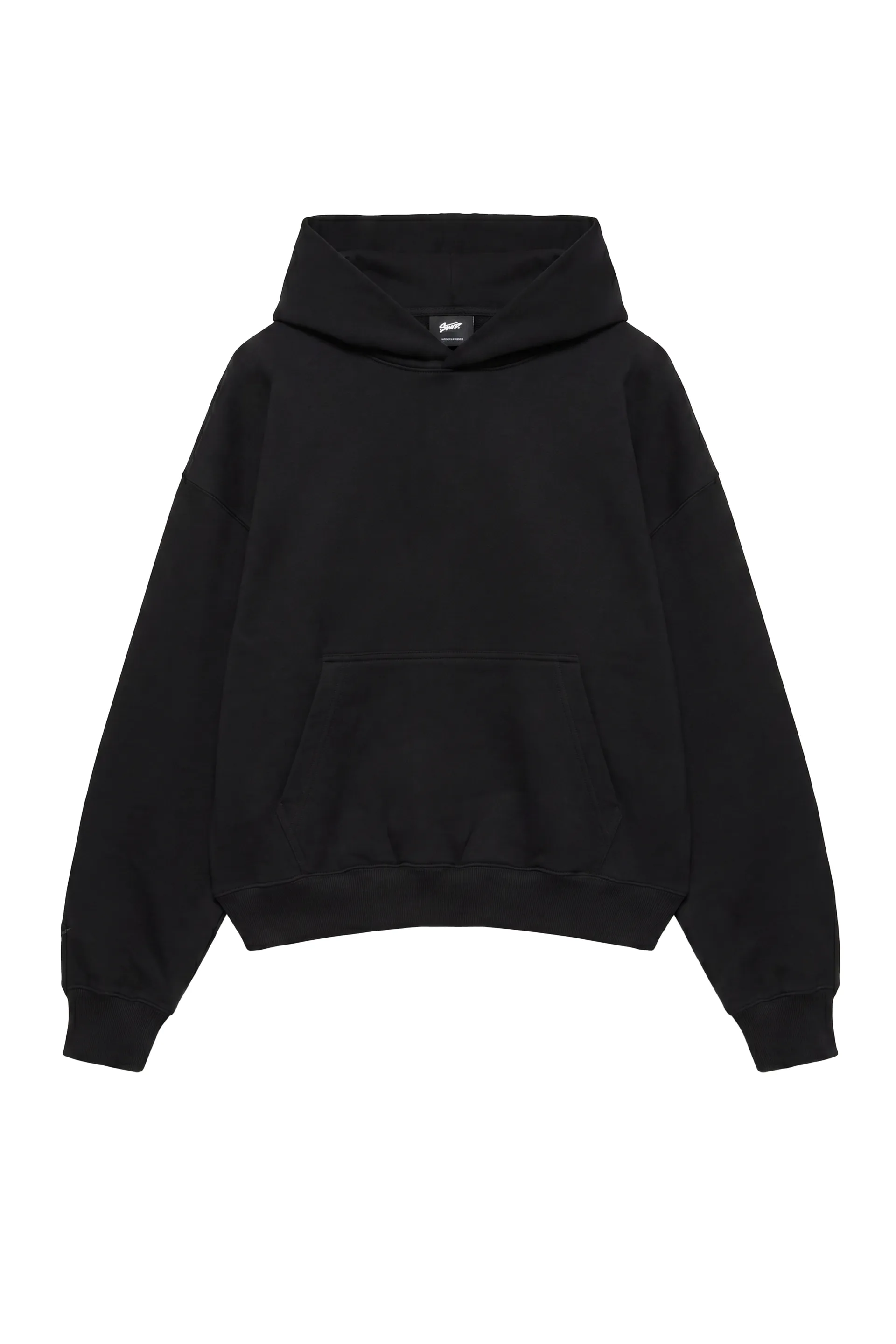 Pull&Bear STWD Boxy Hoodie — Noir