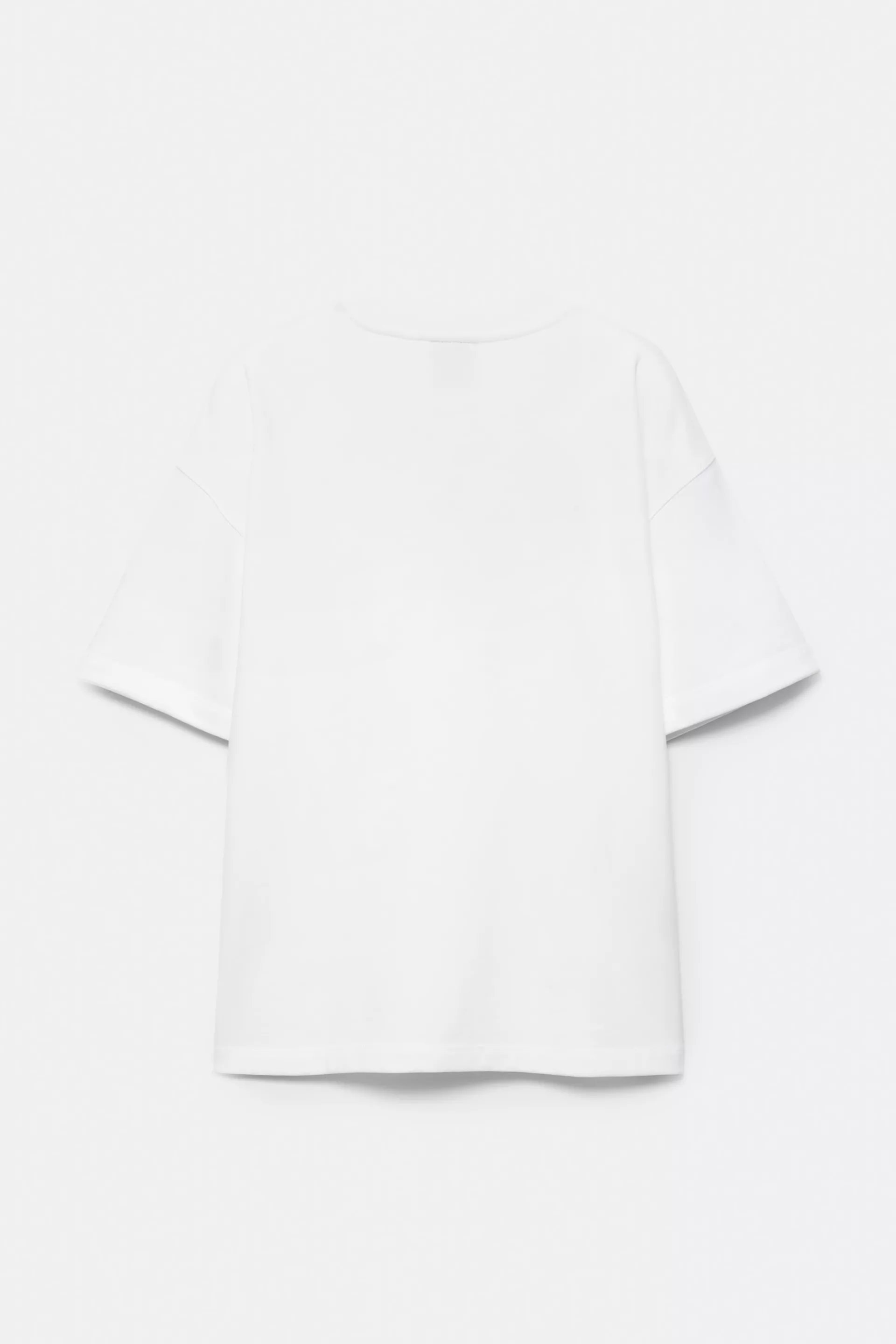 Pull&Bear STWD Embroidered Sweat Tee — Blanc