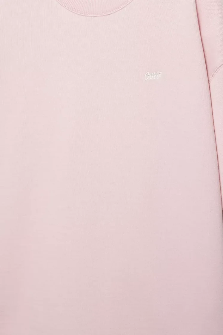 Pull&Bear STWD Embroidered Sweat Tee — Rose