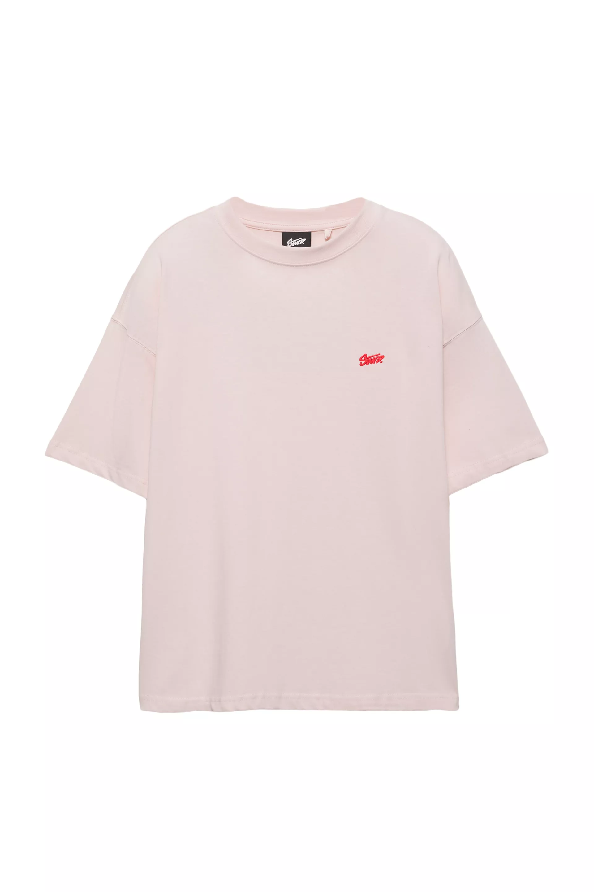Pull&Bear Boxy STWD Logo Tee — Rose