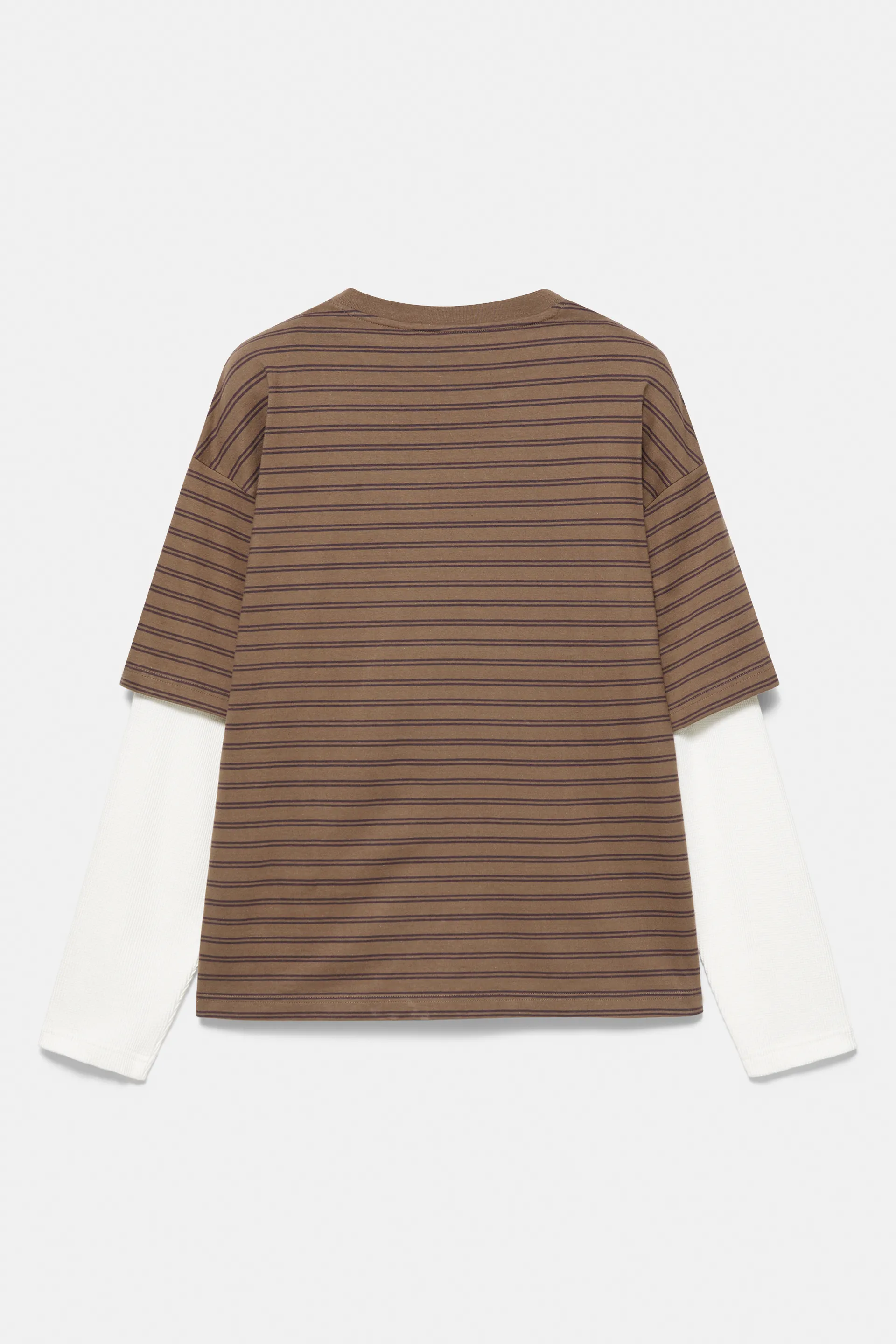 Pull&Bear Waffle Double Long Sleeve Tee — Rayures