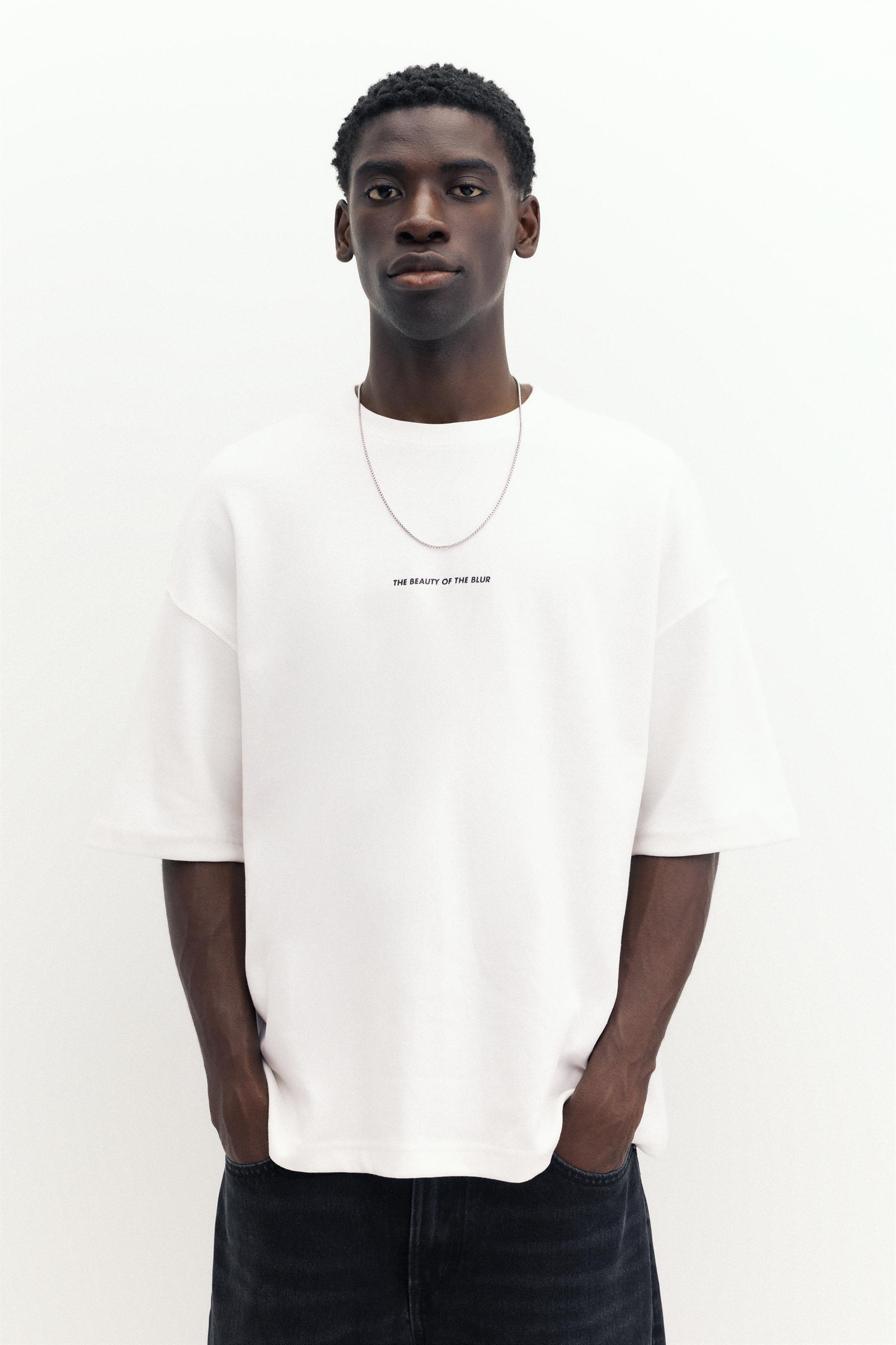 T-shirt photo dos interlock