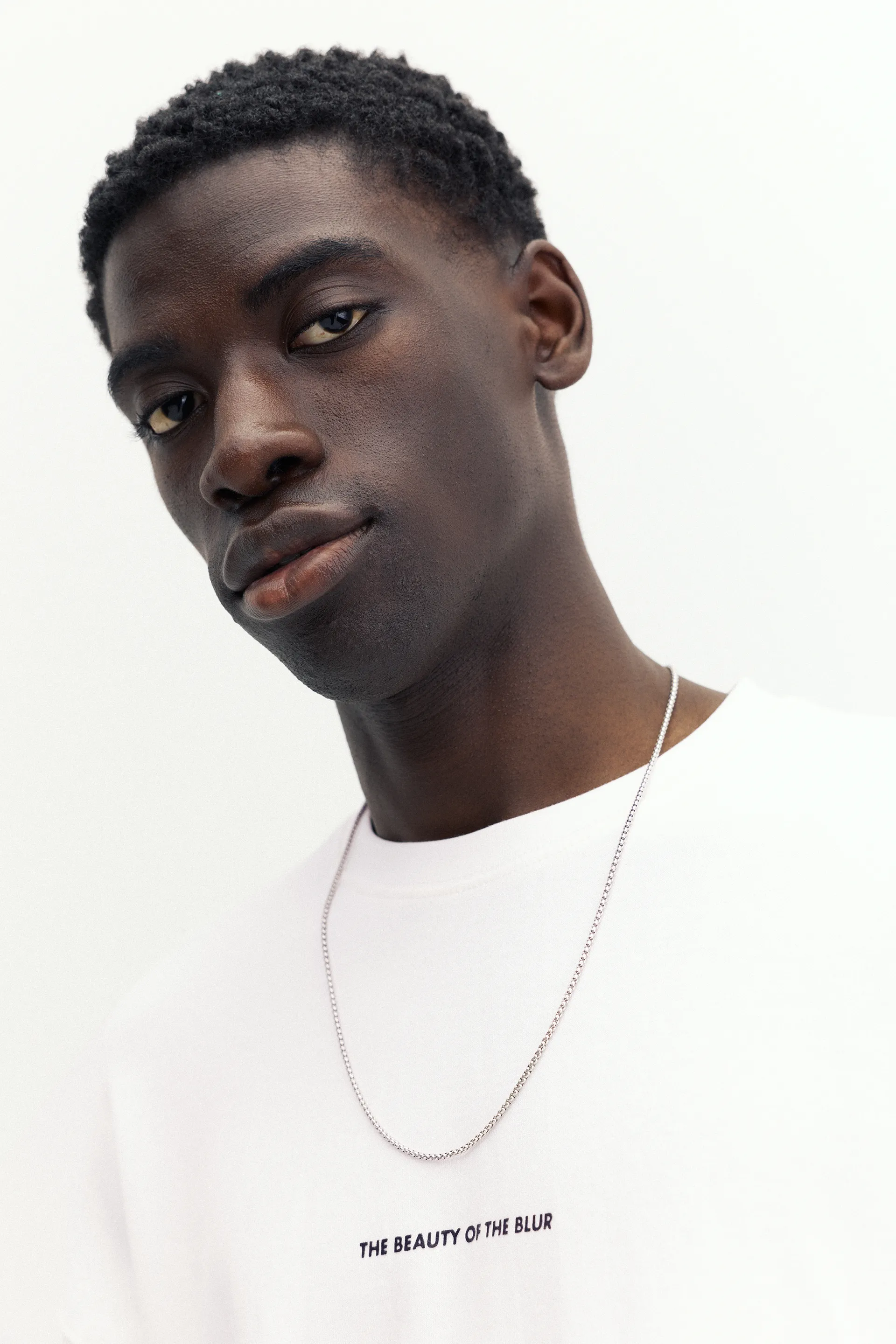 Pull&Bear Interlock Photo Back Tee — Blanc cassé