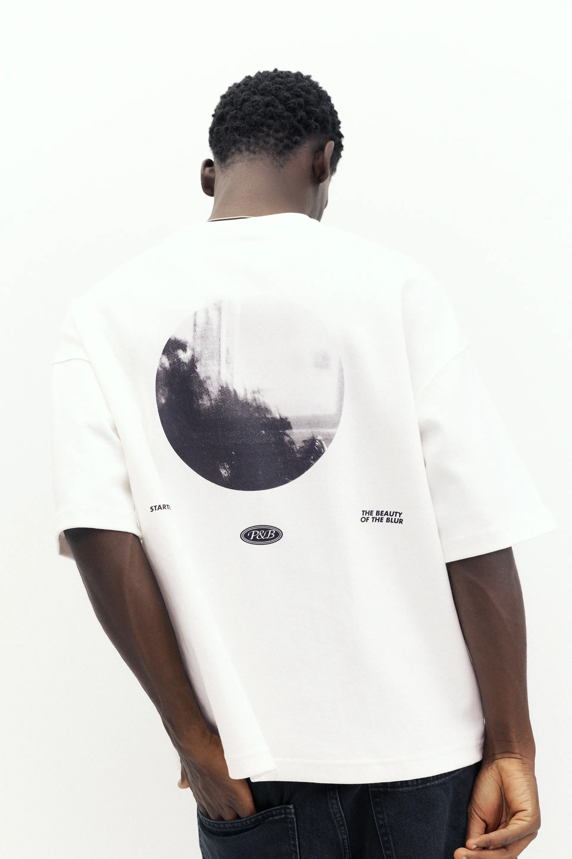 T-shirt photo dos interlock