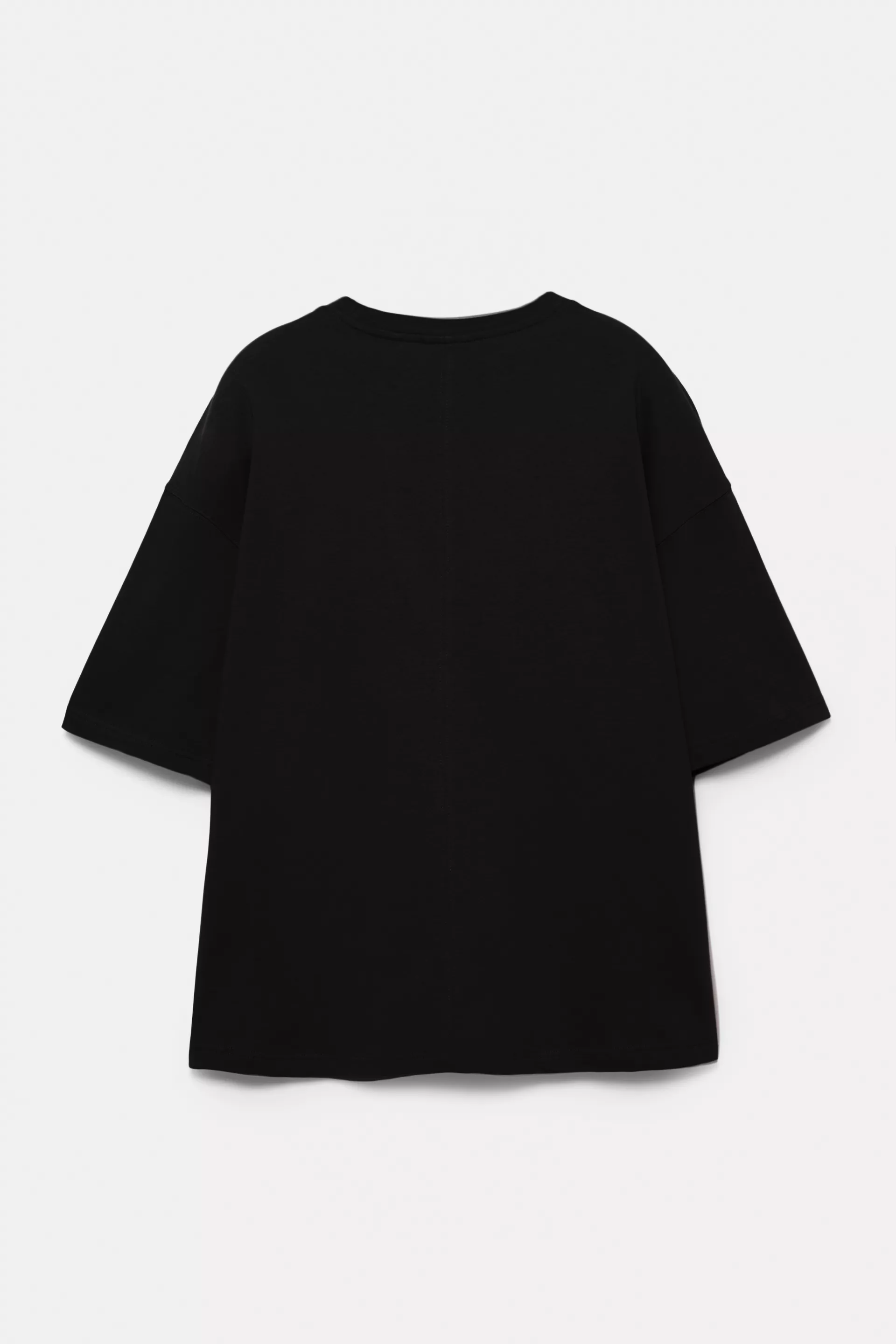 Pull&Bear Loose Fit Cotton Tee — Noir