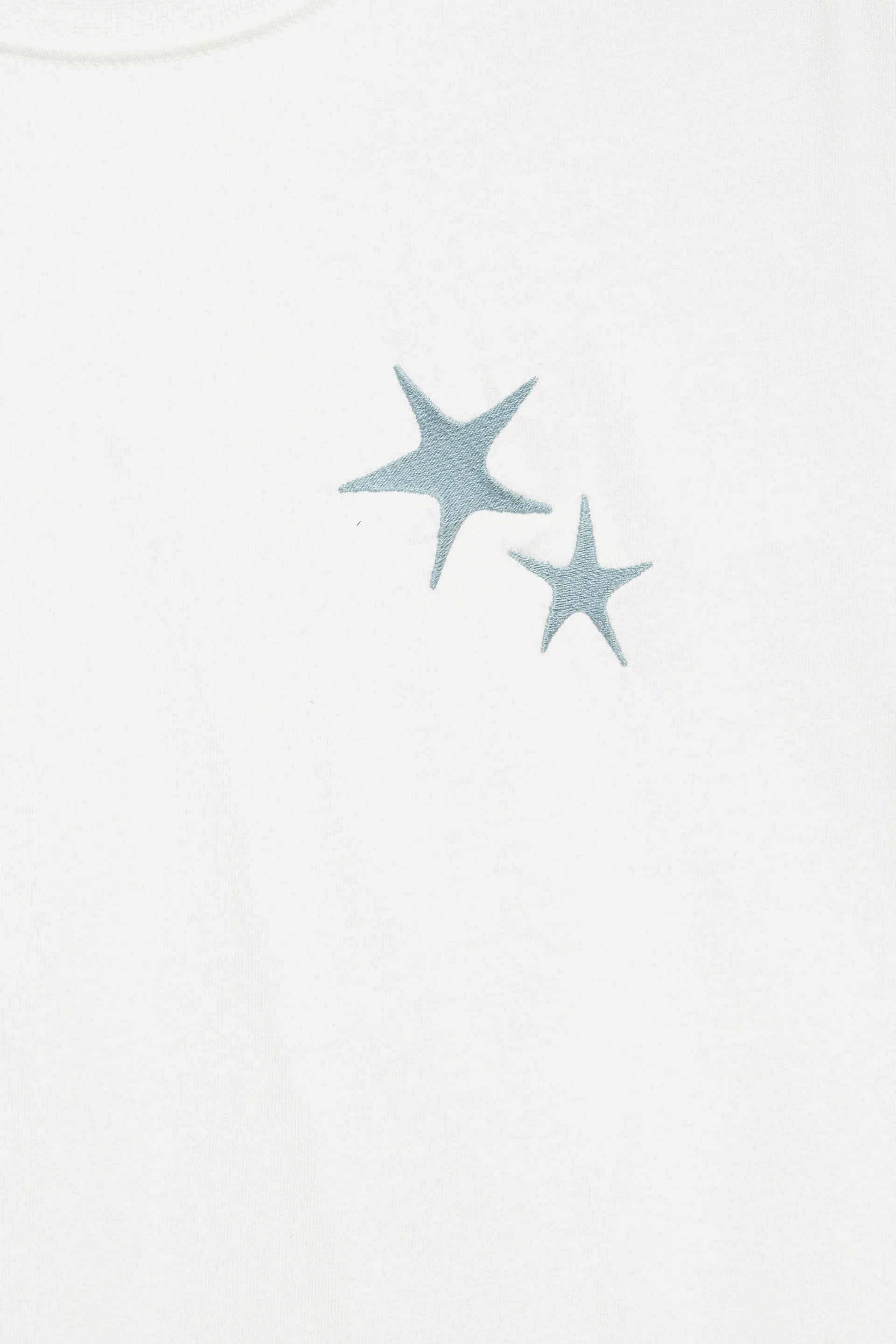 Pull&Bear T-shirt motif étoiles STWD — Blanc cassé