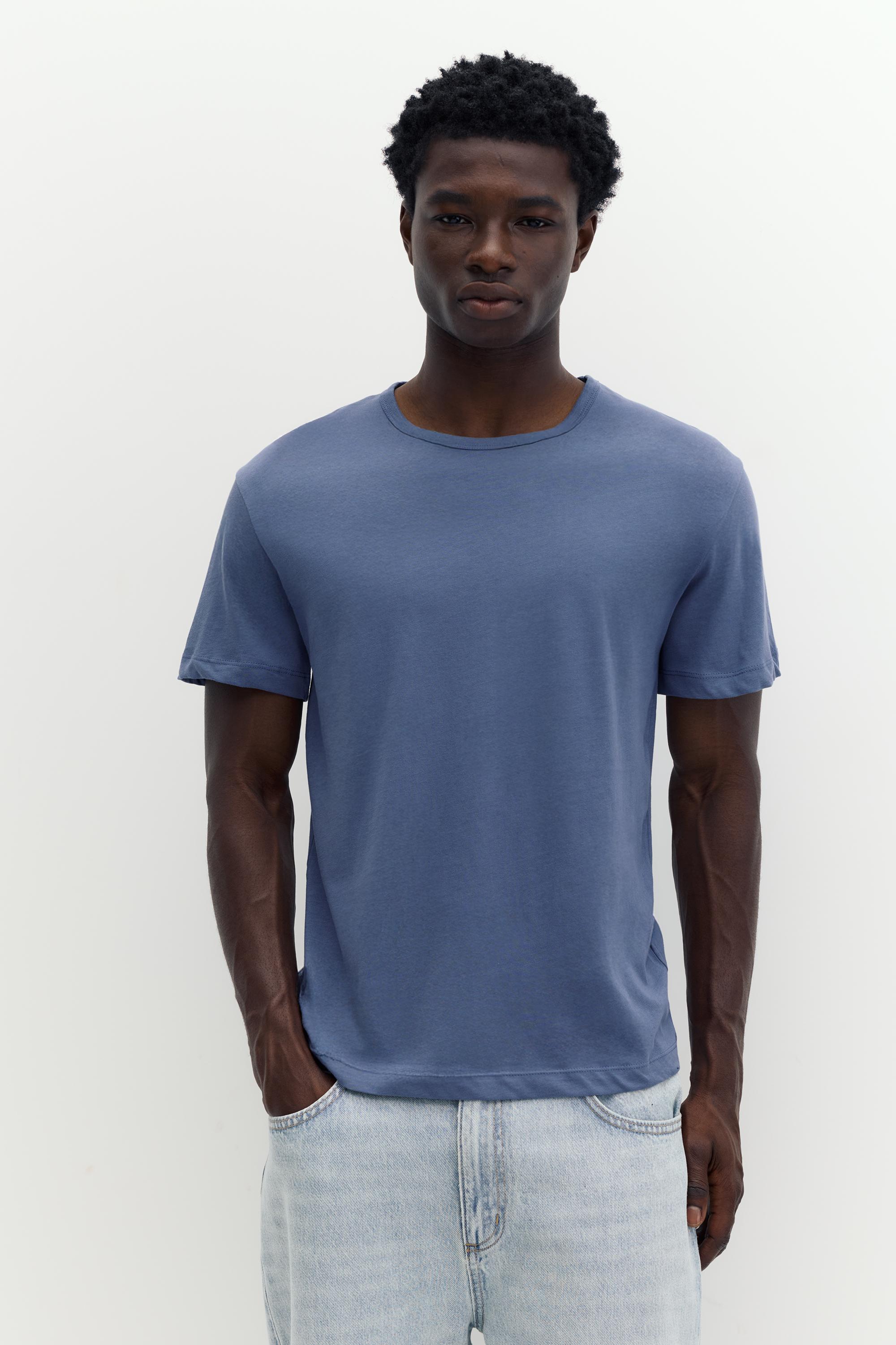 T-shirt col rond coton slim