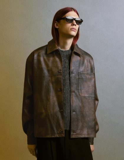 Blouson Biker Cuir Noir