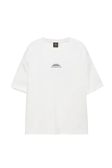 Pull&Bear Brooklyn Graphic Tee — White