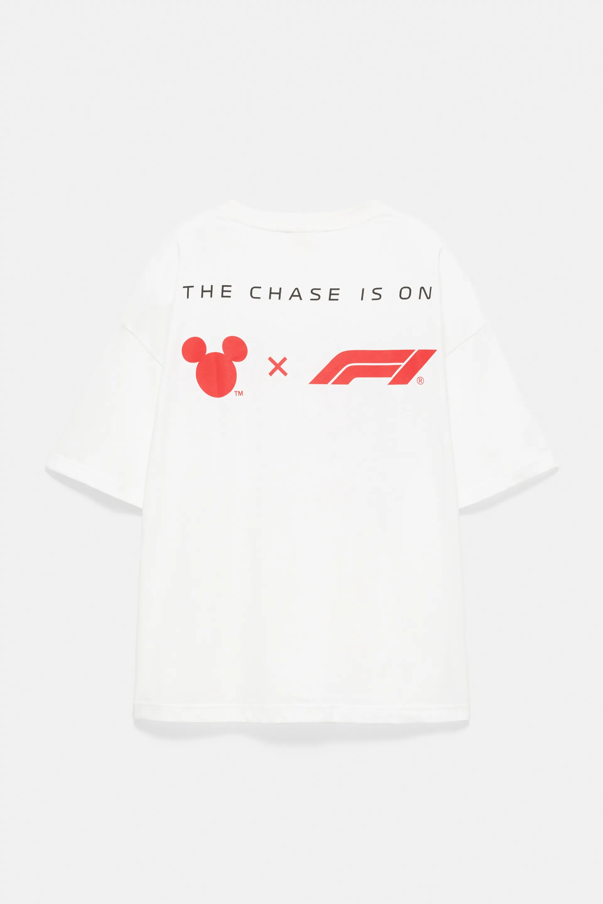 Pull&Bear Disney x F1 Mickey Racing Tee — Blanc cassé